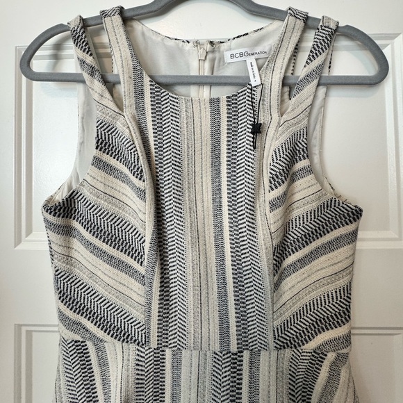 BCBG Jacquard Striped A-Line Dress Size 4 - Picture 5 of 10